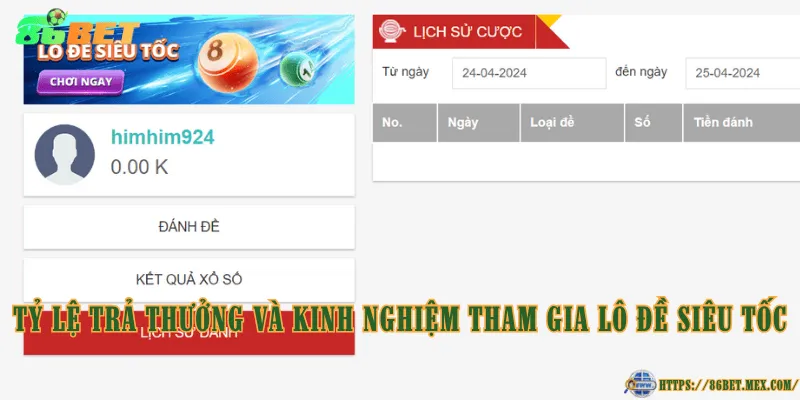 Lô đề siêu tốc – Lựa chọn cho người chơi yêu thích con số Tỷ lệ trả thưởng và kinh nghiệm tham gia lô đề siêu tốc